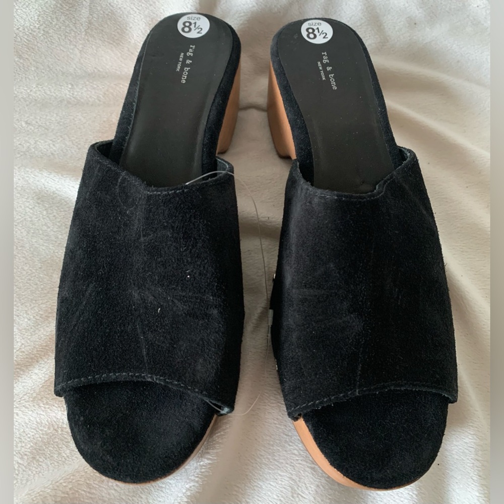 New Rag & Bone Mara Slip On Studded Platform Clog Slide Size US 9/39 - Picture 4 of 14